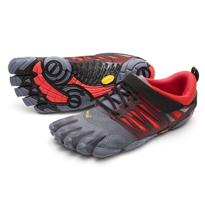 Vibram FiveFingers V-Train Női Edzőcipő - Szürke/Fekete/Piros PSCT298